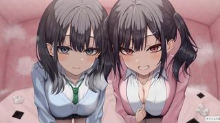Mesugaki Twins Want to Make You Cum! (Engsub)