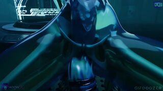 Slime Tifa dildo play