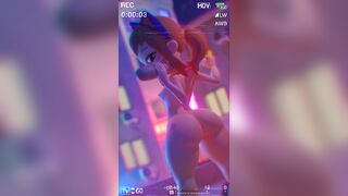 Hat Girl Shaking Her Ass