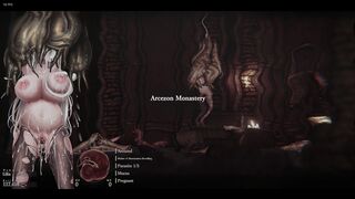 Sinisistar 2 - Lilia gives birth to Abomination Broodling.