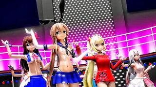 Shimakaze & Girls - Gokuraku Joudo [MMD R15] RubyMMD