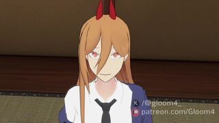 Makima Futa x Power & Kobeni Deepthroat