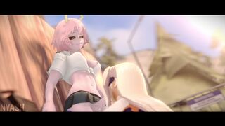 Mina Ashido X Mount Lady.