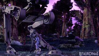 jedi blowjob on forest planet (topless)