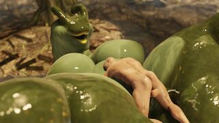 Fucking a giant thick slug women