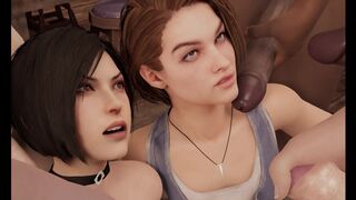 Jill and Ada Gangbang 1