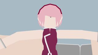 Himawari x Sakura blowjob