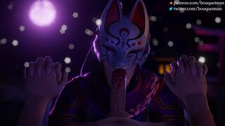 Kunimitsu blowjob (masked)