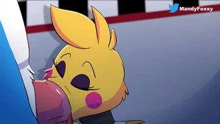 Toy Bonnie getting a blowjob