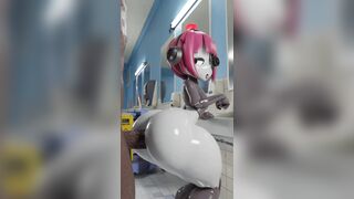 Mini-chan Bathroom Anal [HardFrame][HD][60FPS]