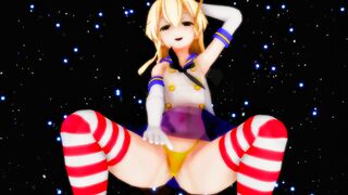 Shimakaze - Disco Drop Dance [MMD R15] Manynight