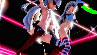 Shimakaze & Fleet Girls - Baila  (Squirting) [MMD R18] Ryoichi
