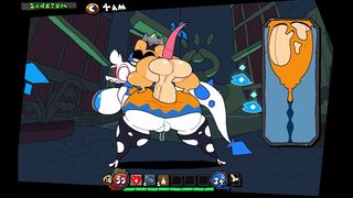 Anal sex through clothes