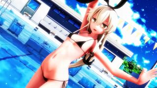 Shimakaze - 1, 2 Fanclub [MMD R15] Gib