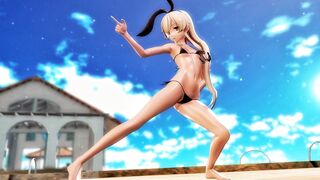 Shimakaze - BBF [MMD R15] Gib