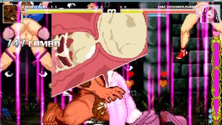 Mugen: Hachishakusama got hot sperm by Minotaur and her own horse