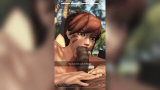 D.va's FT Blowjob (Black) [ZMSFM]