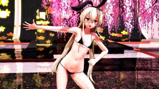 Shimakaze - Negaiboshi [MMD R15] Gib