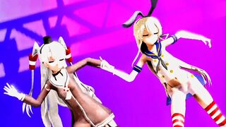 Shimakaze & Amatsukaze - Luvoratorrrrry! [MMD R15] Unknown
