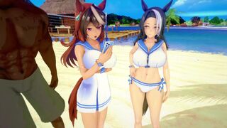 Symboli Rudolf & Mejiro Ramonu_Uma Musume [Axl020431]