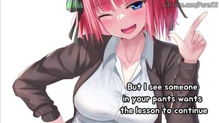 Nino Nakano makes you cum twice (JOI, CEI)