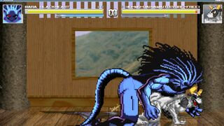 (MUGEN) Black Heart's Devilish Big Cock stretches mo mo danimaru