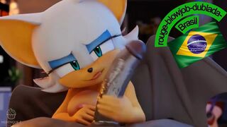 rouge-blowjob and cum![Merengue-Z][DUBLADO PT BRASIL][4K 60fps]