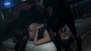 (Remake)-Claire Redfield X Z-Dogs (Black Shirt)-[DarktronickSFM]