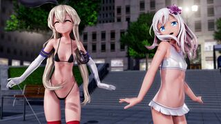 Shimakaze & Ro500 - Heart Pie Dancehall (ver. 2) [MMD R18] Hickan