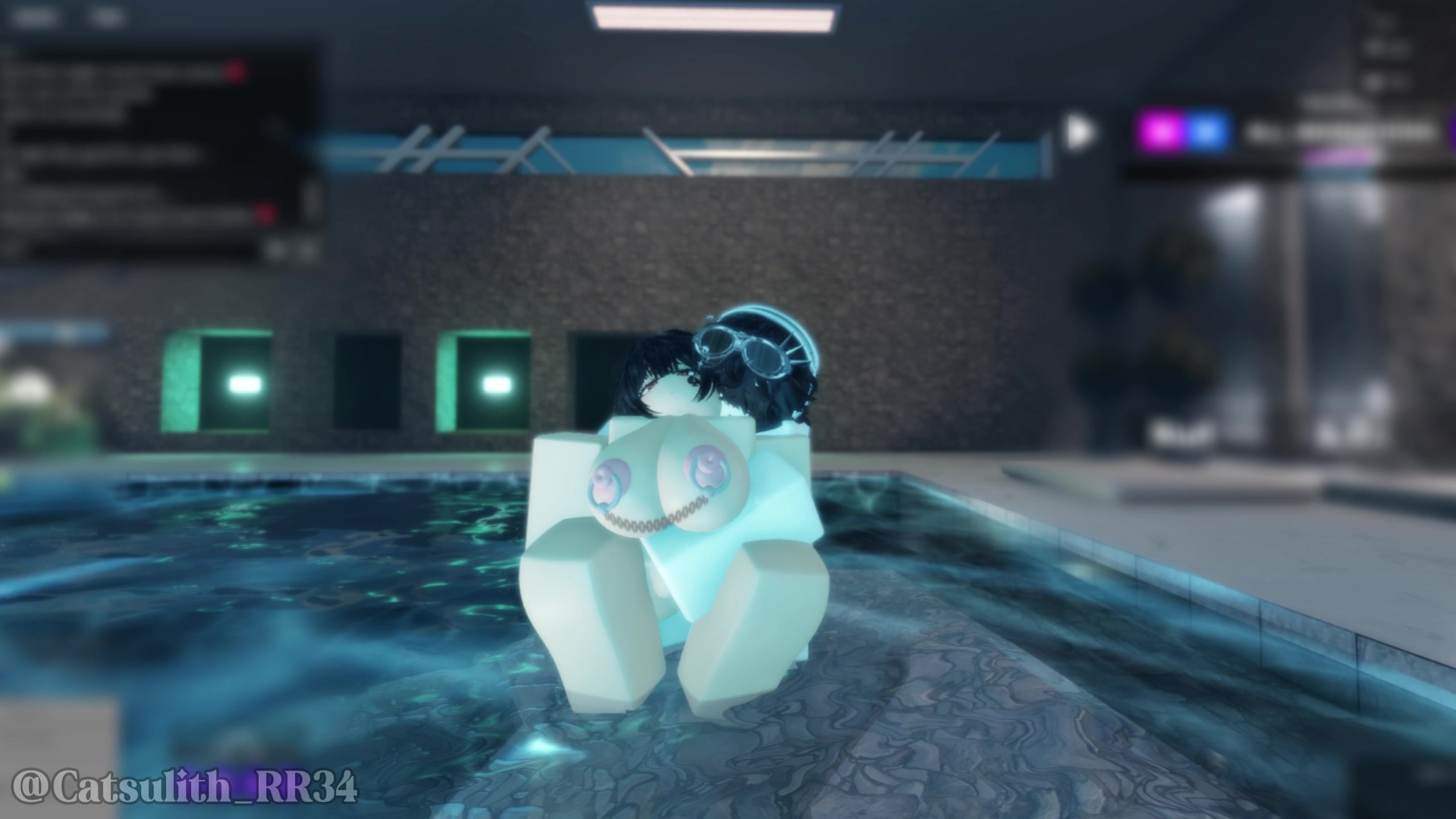 Alone In The Pool Turns Into A Rough Fuck
