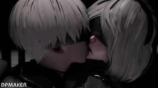 Nier 2B X 9S Doing something