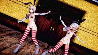 Shimakaze & Ro500 - Double Ganger [MMD R15] ShamuMMD