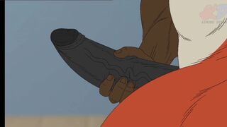 Sucking Giant Monster Wolf Cock