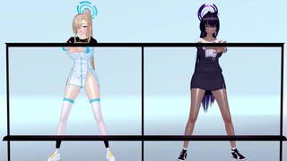 Asuna, Karin no blur silhouette sex dance