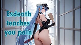 Esdeath teaches you pain - Hentai BDSM Joi