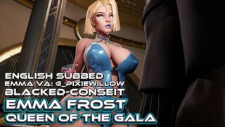 Emma Frost - Queen of the Gala [SUB][Blacked][Conseit][NO WM][4K60FPS]
