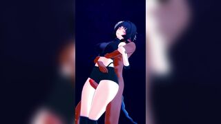 Jane Doe teases you in the bathroom so you thighfuck her in the space