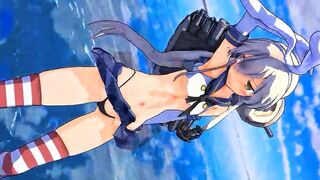 Shimakaze - Yoru Ni Kakeru [MMD R15] Kirimaru