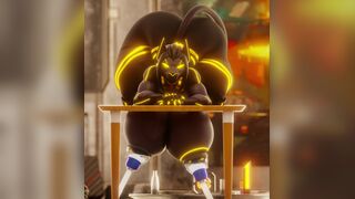 Sekhmet Breast Milking [Xazter3D]