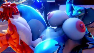 Dariana and Shark Boy [Xazter3D]