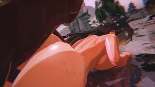 Dehya Black Prone Animation Pov