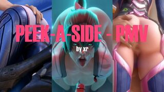 PEEK-A-SIDE - Mercy & Widow VS D.va & Kiriko [PMV/HMV]