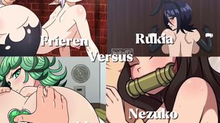 Nezuko VS Frieren VS Tatsumaki VS Rukia | WIS/HMV