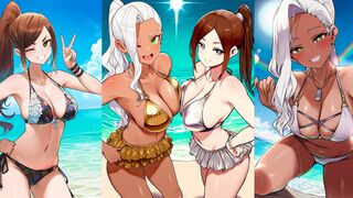 Kaho Eira & Torotoro Kishika Go To The Beach