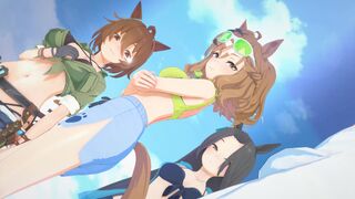 Agnes Tachyon, Jungle Pocket & Manhattan Cafe_Uma Musume [Axl020431]