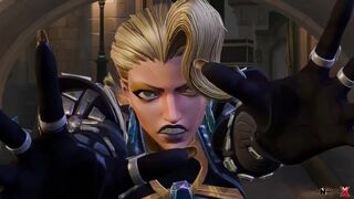 Emma Frost is caught by surprise by the Incredible Hulk! [eNimatorX]