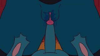 Lucario catches a big dick Riolu