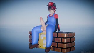 "Mario" pleasuring himself <3