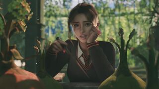 Hermione with tentacle plant  SPANISH DUB