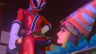 Power Ranger Throatfuck